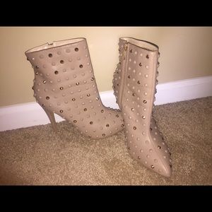 Tan "Kylie" Studded Booties